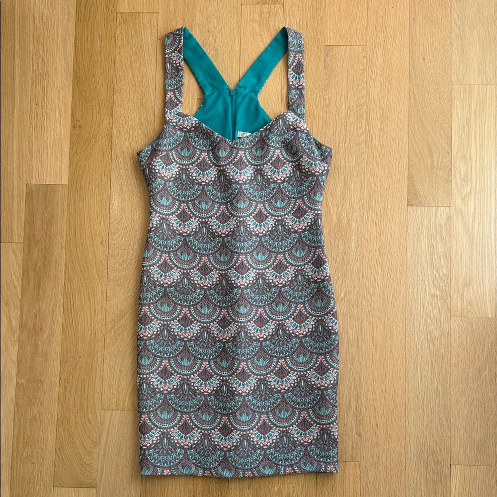 Zara Patterned Midi Dress
